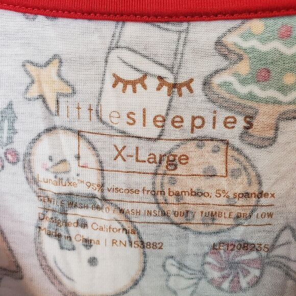 Little Sleepies Lounge Pajama‎ Set Christmas Gingerbread Long Sleeve Women's XL - Picture 4 of 16